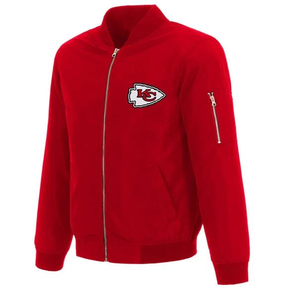 Kansas City Chiefs Nylon Bomber Jacket - Picture 2 of 4